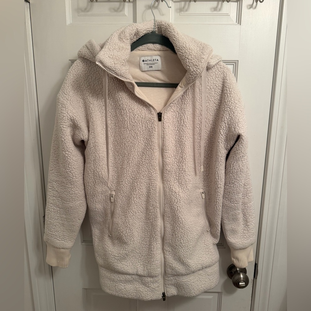 Athleta Women's Off-White Teddy In The Clouds Jacket